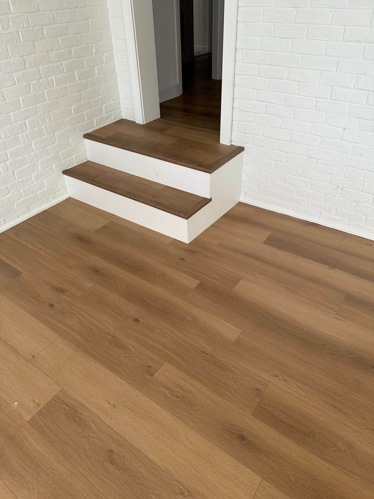 Vinyl LVP flooring in open-concept room