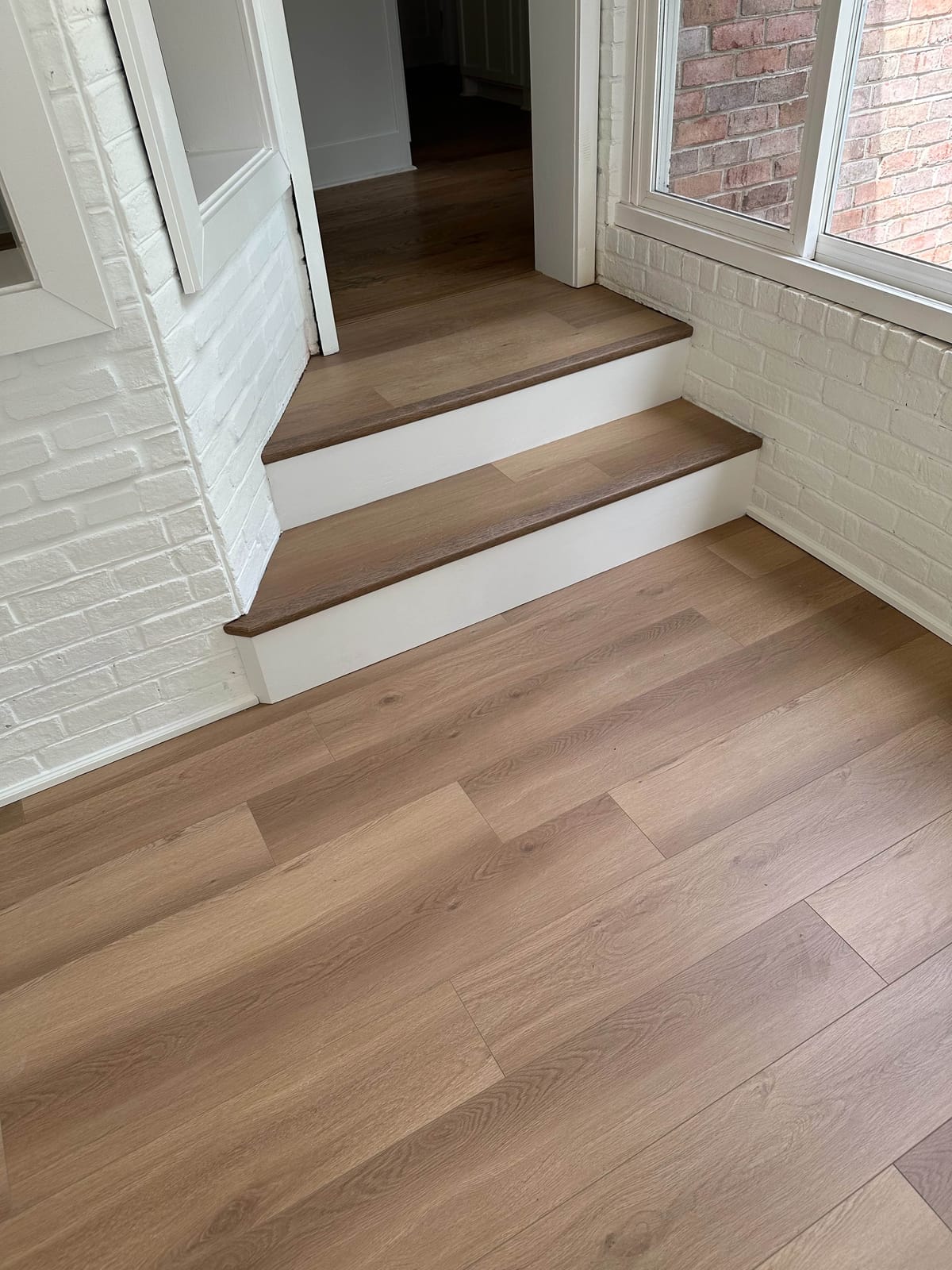 Flooring detail and trim work